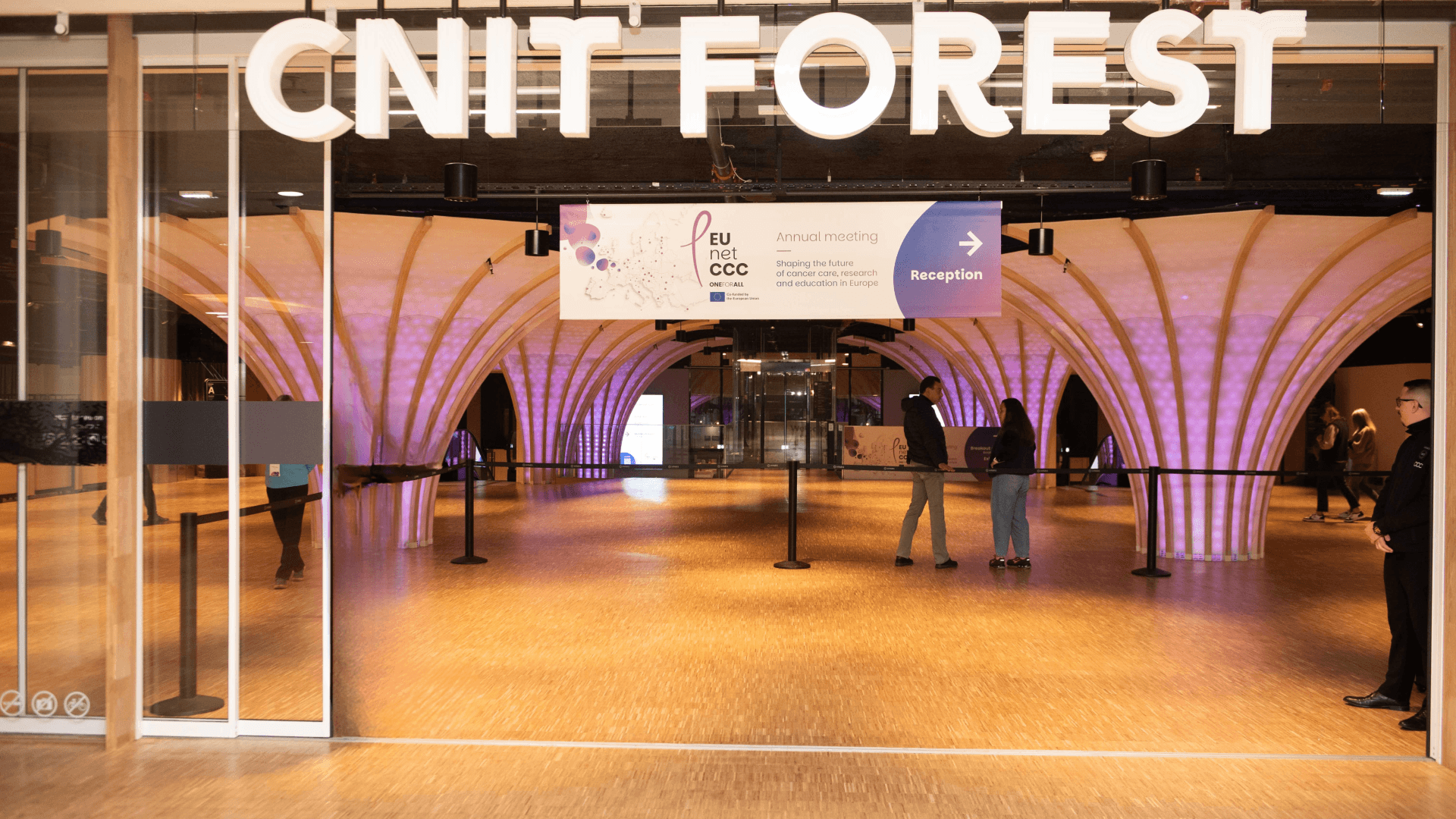 Entrance to the first Annual Meeting at CNIT Forest in Paris